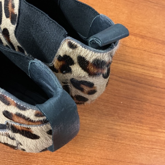 Zadig Voltaire Women Animal Leopard Cheetah Fur Print Chelsea Boot Size 40EU 9US - Picture 8 of 10
